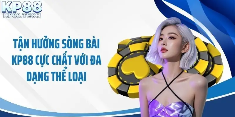 Tận hưởng sòng bài KP88 cực chất với đa dạng thể loại